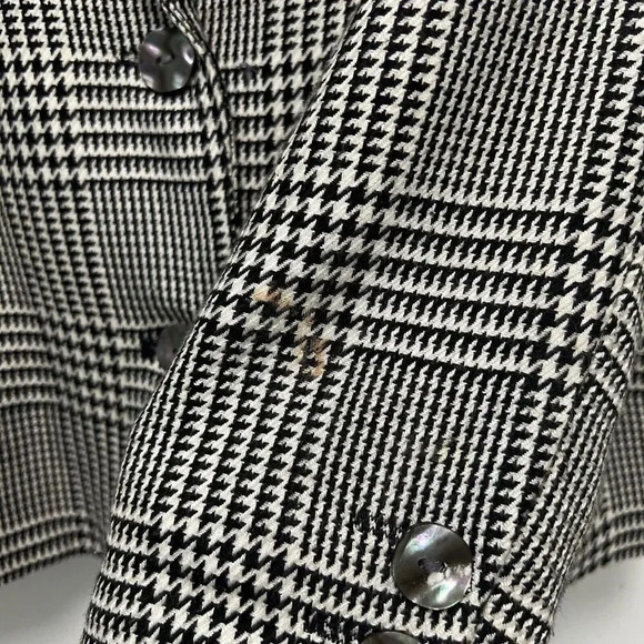 Augustus by Andrew Morgan houndstooth Blazer Jacket 90's Vintage Academia size 6 - Picture 7 of 9